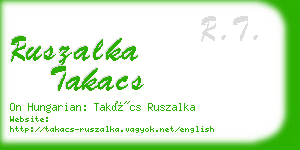 ruszalka takacs business card